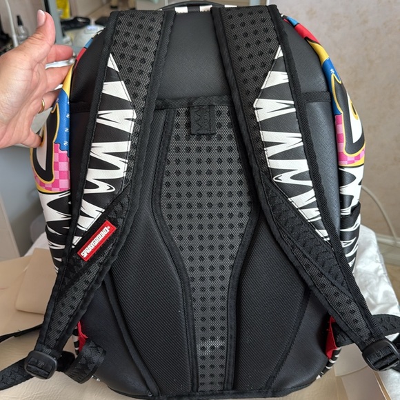 Sprayground Vibrant Graphic Backpack with Flames - Picture 6 of 6